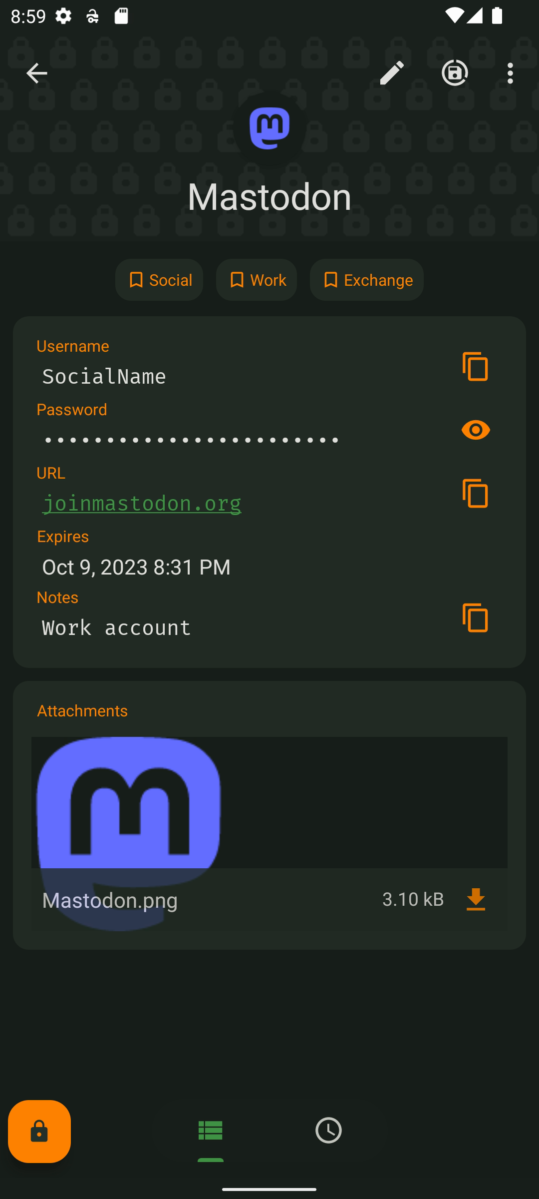 KeePassDX Passkey Vault screenshot 5