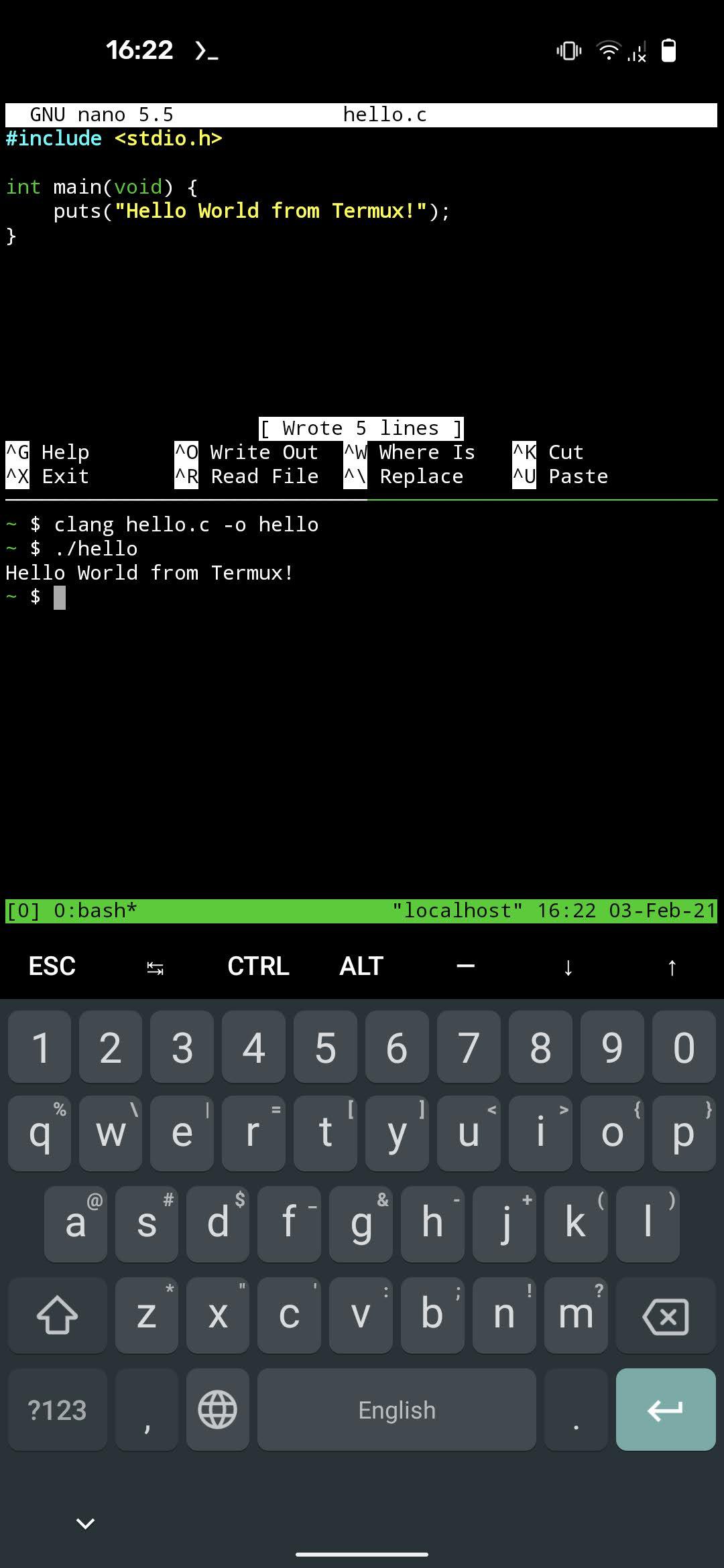 Termux screenshot 8